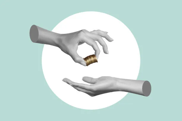 Иллюстрация на тему финансов и дохода